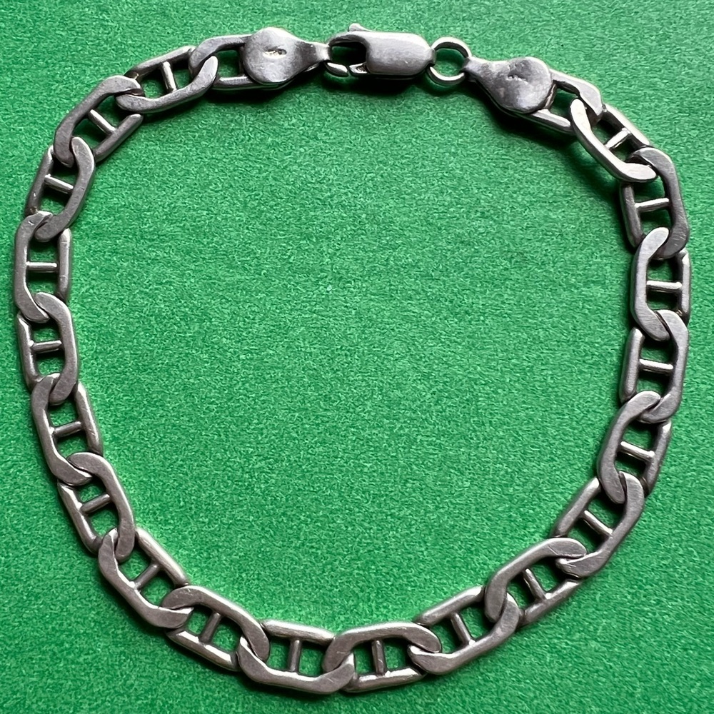 Mariner sterling silver vintage bracelet Italy 925 7.5”